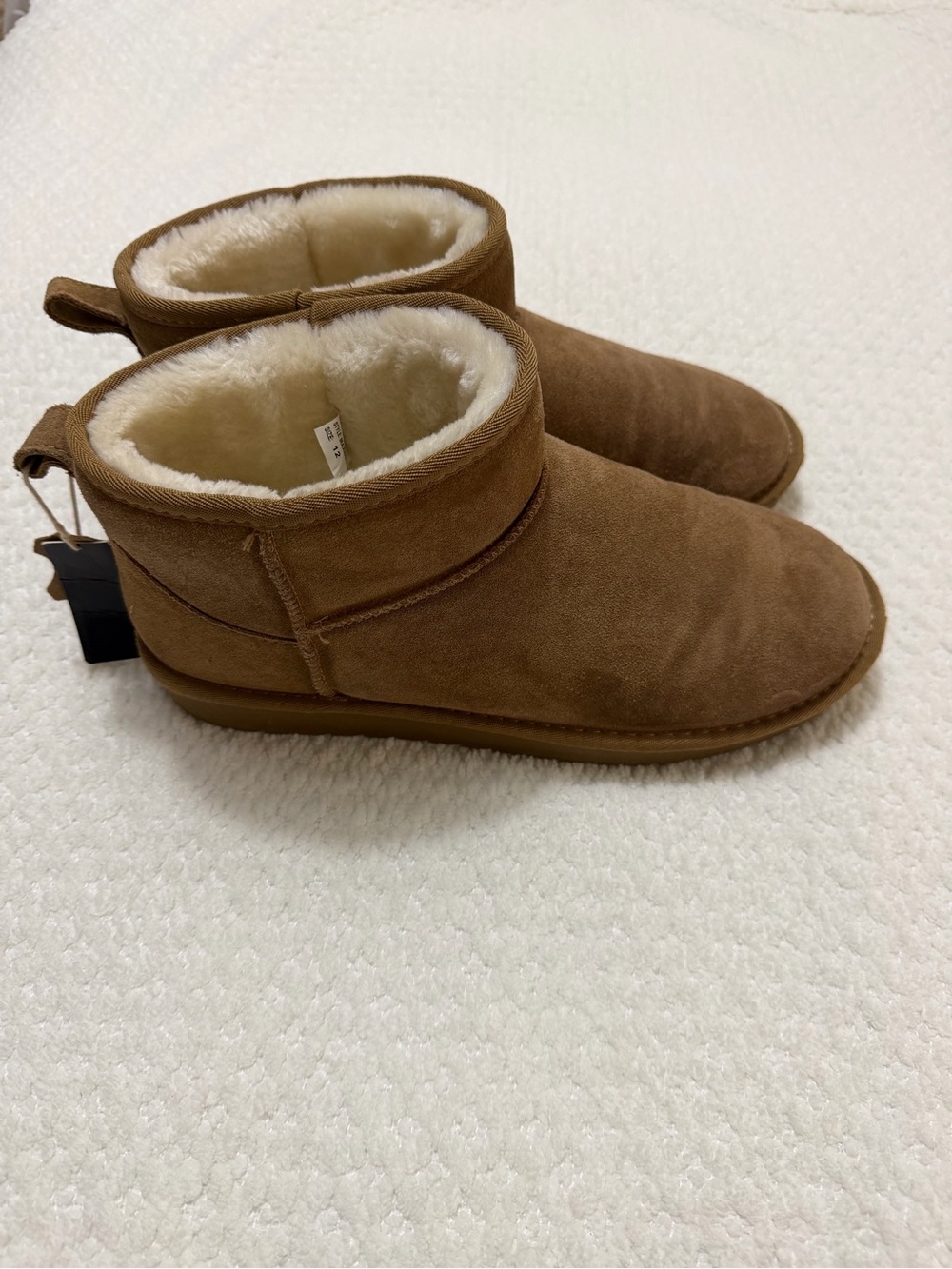 Greystone Genuine Suede Short Boots Chestnut Men’s Size 12 - Picture 4 of 10